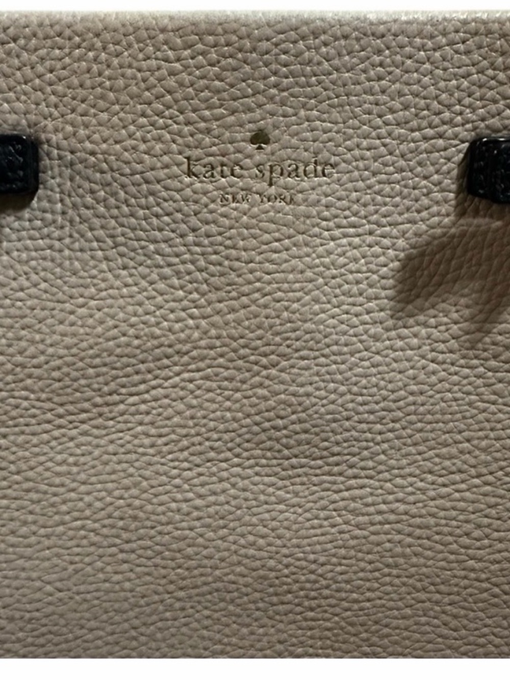 kate spade Two-Tone Pebbled Leather Crossbody in Cream and Black - Picture 2 of 8